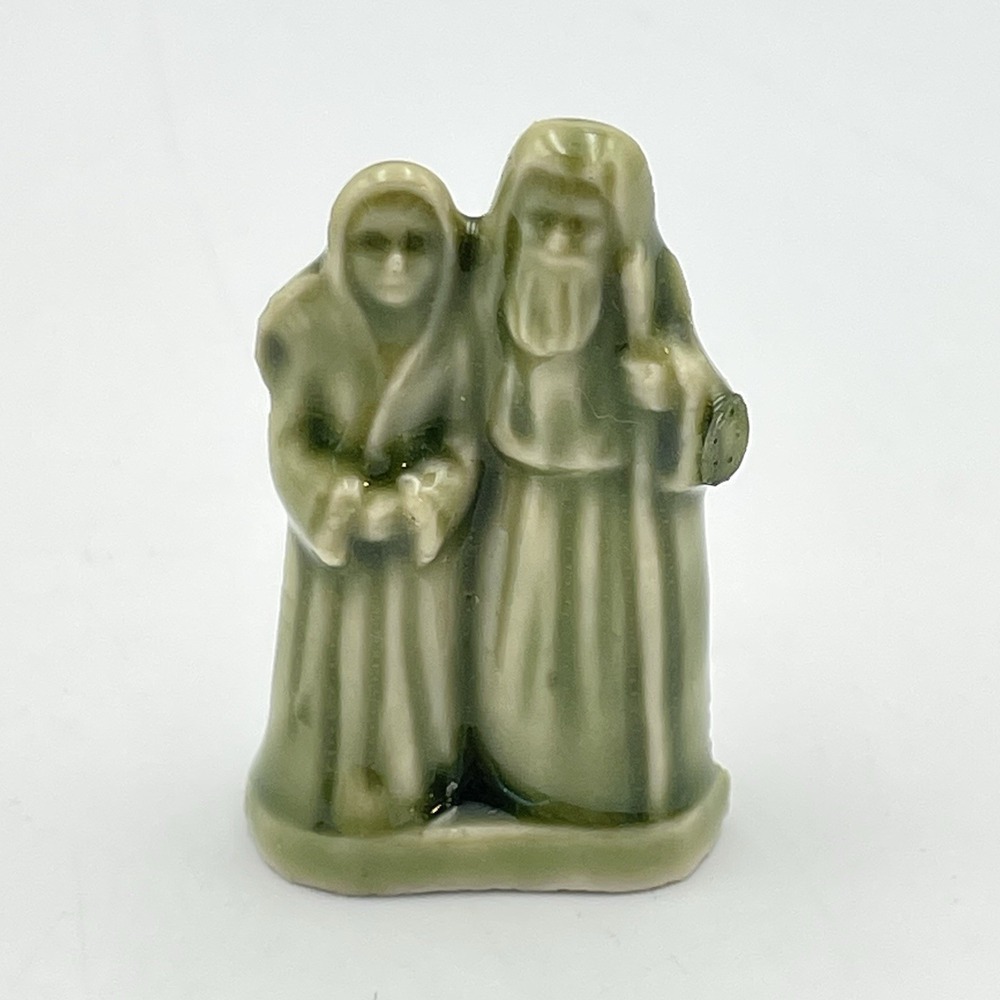 Vintage Wade Whimsies Red Rose Tea Figurine Noah and Wife Noah's Ark Series